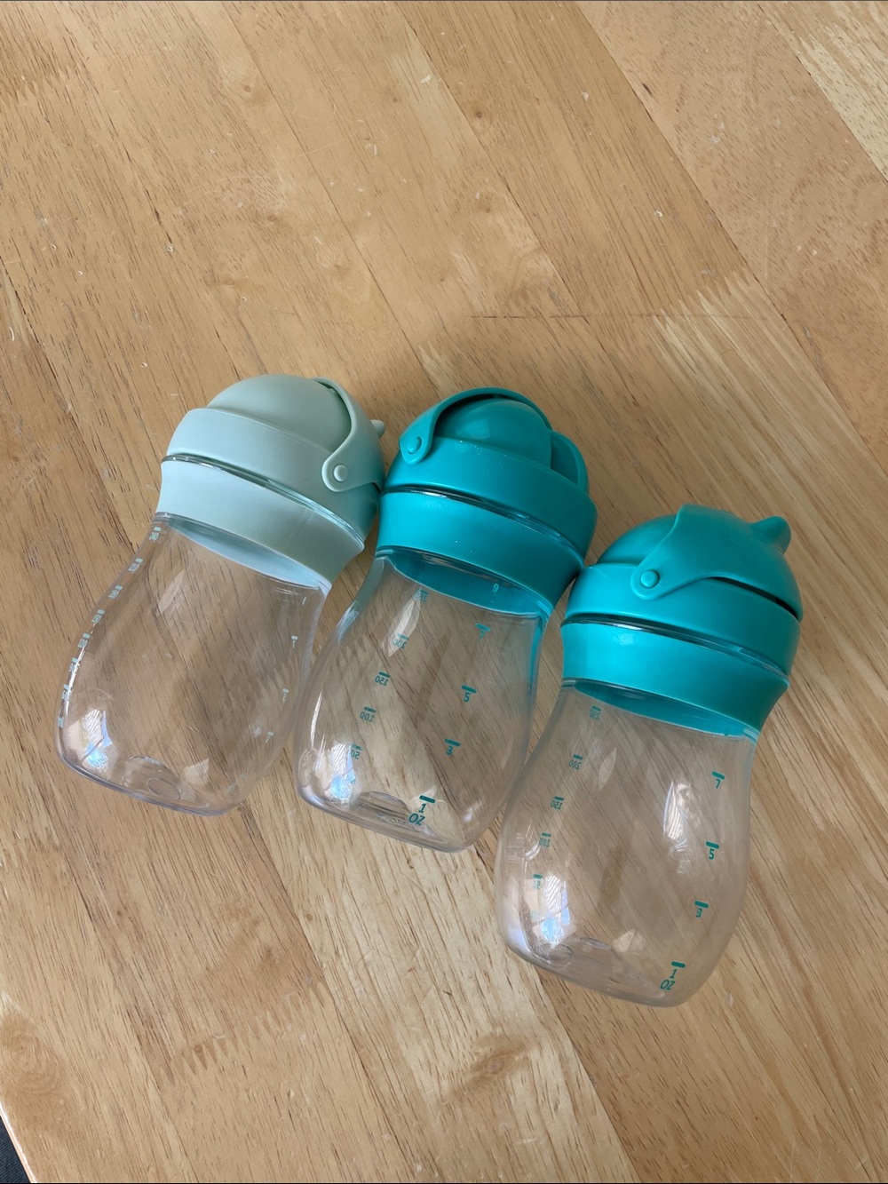 Oxo Tot Transitions Straw Cup Set - Teal & Mint Tops
